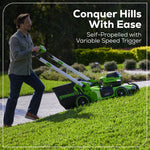 Load image into Gallery viewer, 60V 21" Cordless Battery Dual Blade Self-Propelled Mower, (1) 8Ah battery and 6A Charger, LM2146S