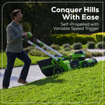 Load image into Gallery viewer, 60V 21" Cordless Battery Dual Blade Self-Propelled Mower, (1) 8Ah battery and 6A Charger, LM2146S