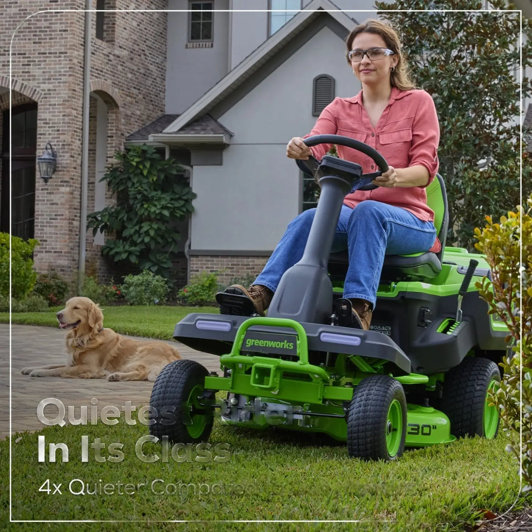 60V 30” CrossoverT Riding Lawn Tractor with (2) 8.0 Ah, (2) 4.0 Ah Batteries & 600-Watt Charger, CRT3061