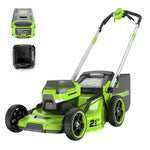 Load image into Gallery viewer, 60V 21" Cordless Battery Dual Blade Self-Propelled Mower, (1) 8Ah battery and 6A Charger, LM2146S