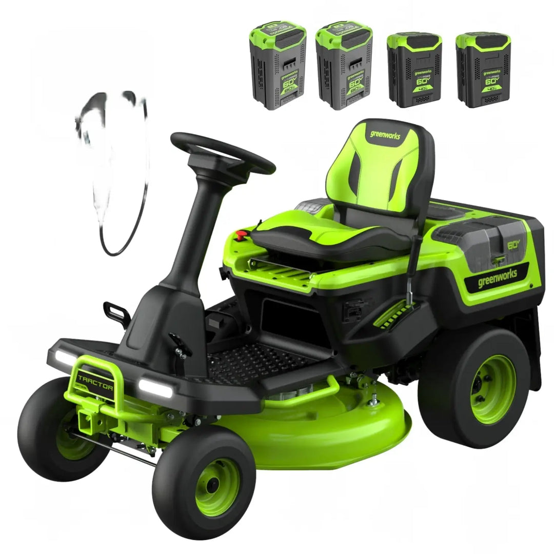 60V 30” CrossoverT Riding Lawn Tractor with (2) 8.0 Ah, (2) 4.0 Ah Batteries & 600-Watt Charger, CRT3061