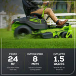 Load image into Gallery viewer, 60V 42" Electric CrossoverZ Zero Turn Mower with (4) 8 Ah Batteries and (2) Dual-Port Turbo Chargers, CRZ4262