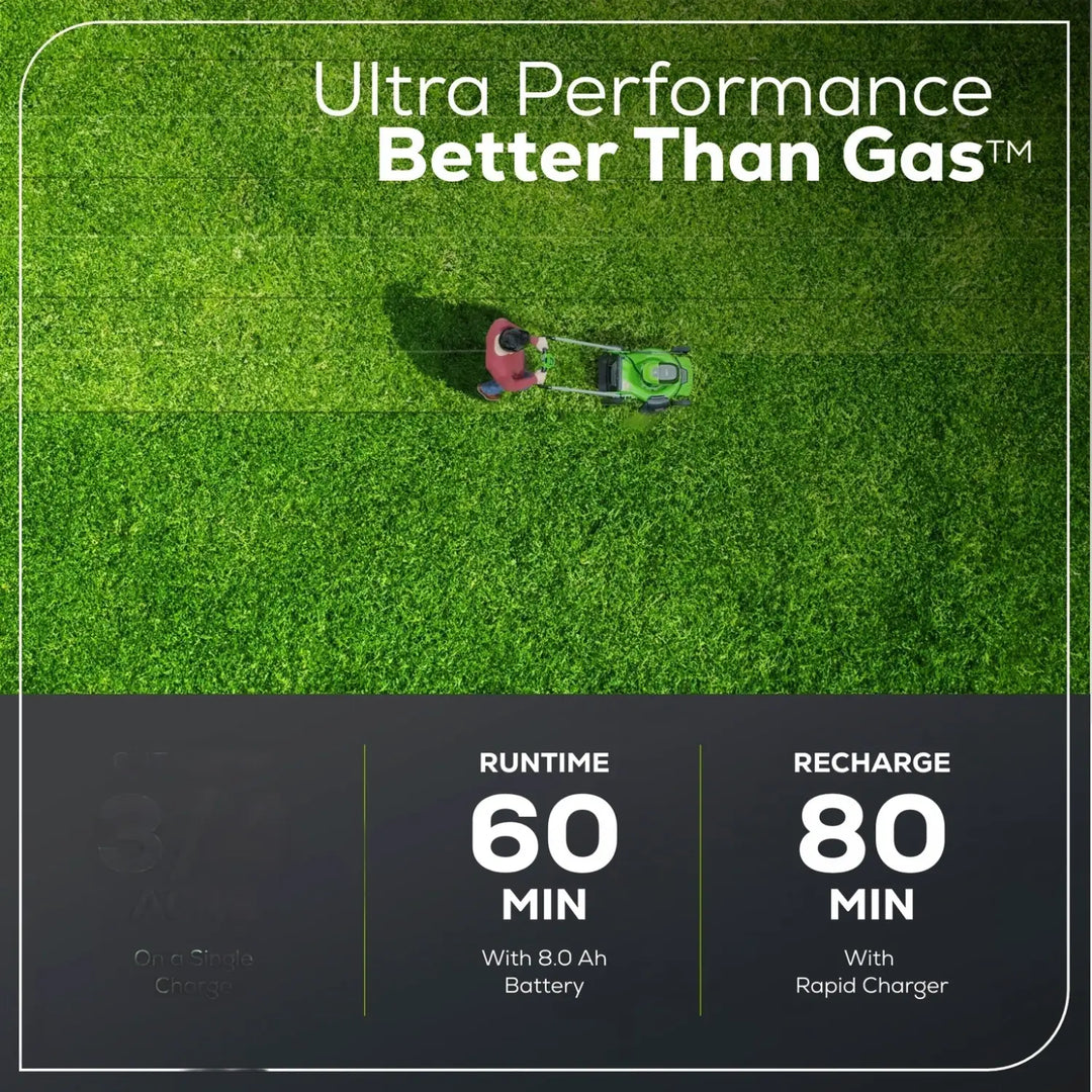 60V 21" Cordless Battery Dual Blade Self-Propelled Mower, (1) 8Ah battery and 6A Charger, LM2146S
