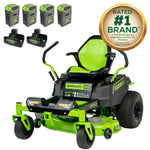 Load image into Gallery viewer, 60V 42" Electric CrossoverZ Zero Turn Mower with (4) 8 Ah Batteries and (2) Dual-Port Turbo Chargers, CRZ4262