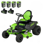 Load image into Gallery viewer, 60V 42" Cordless Battery CrossoverT Riding Lawn Mower, (4) 8.0 Ah Batteries and (2) Dual-Port Turbo Chargers, CRT4262