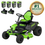 Load image into Gallery viewer, RENEWED 60V 42" Cordless Battery CrossoverT Riding Lawn Mower, (4) 8.0 Ah Batteries and (2) Dual-Port Turbo Chargers, CRT4262