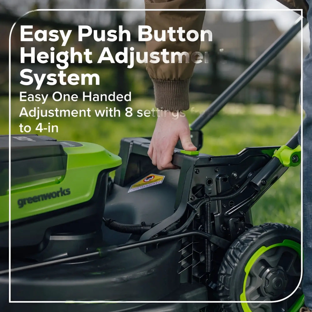 80V 21" Cordless Battery 4-in-1 Self-Propelled Mower: (1) 4.0Ah,(1) 2.0Ah Batteries & 2A Charger, LM2108S