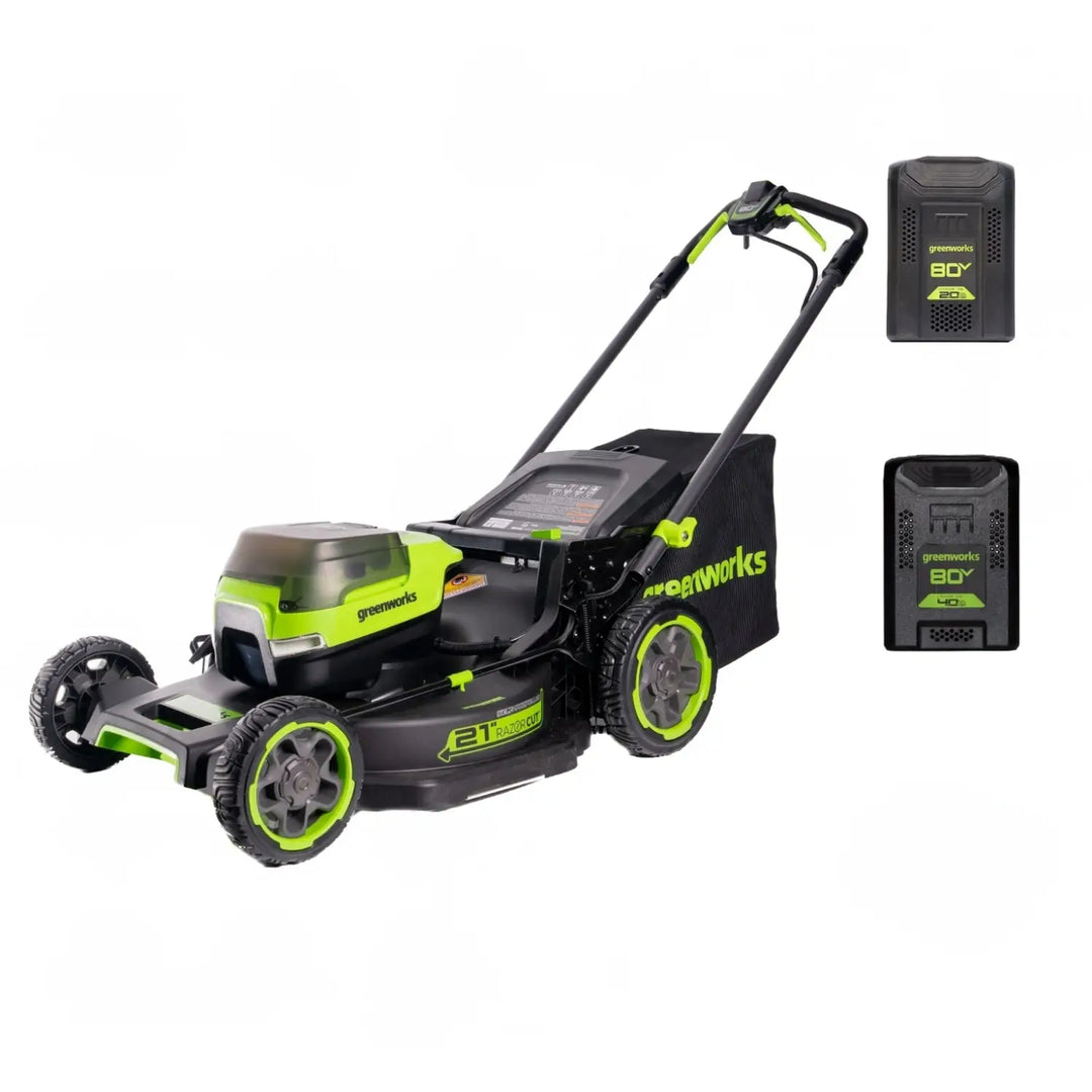 80V 21" Cordless Battery 4-in-1 Self-Propelled Mower: (1) 4.0Ah,(1) 2.0Ah Batteries & 2A Charger, LM2108S