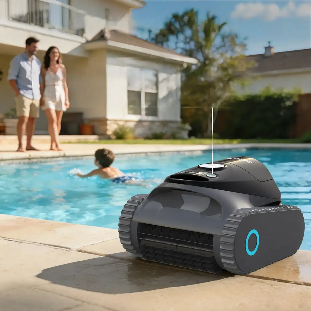 Talosbo C1 Cordless Robotic Pool Vacuum Cleaner-Gray Black
