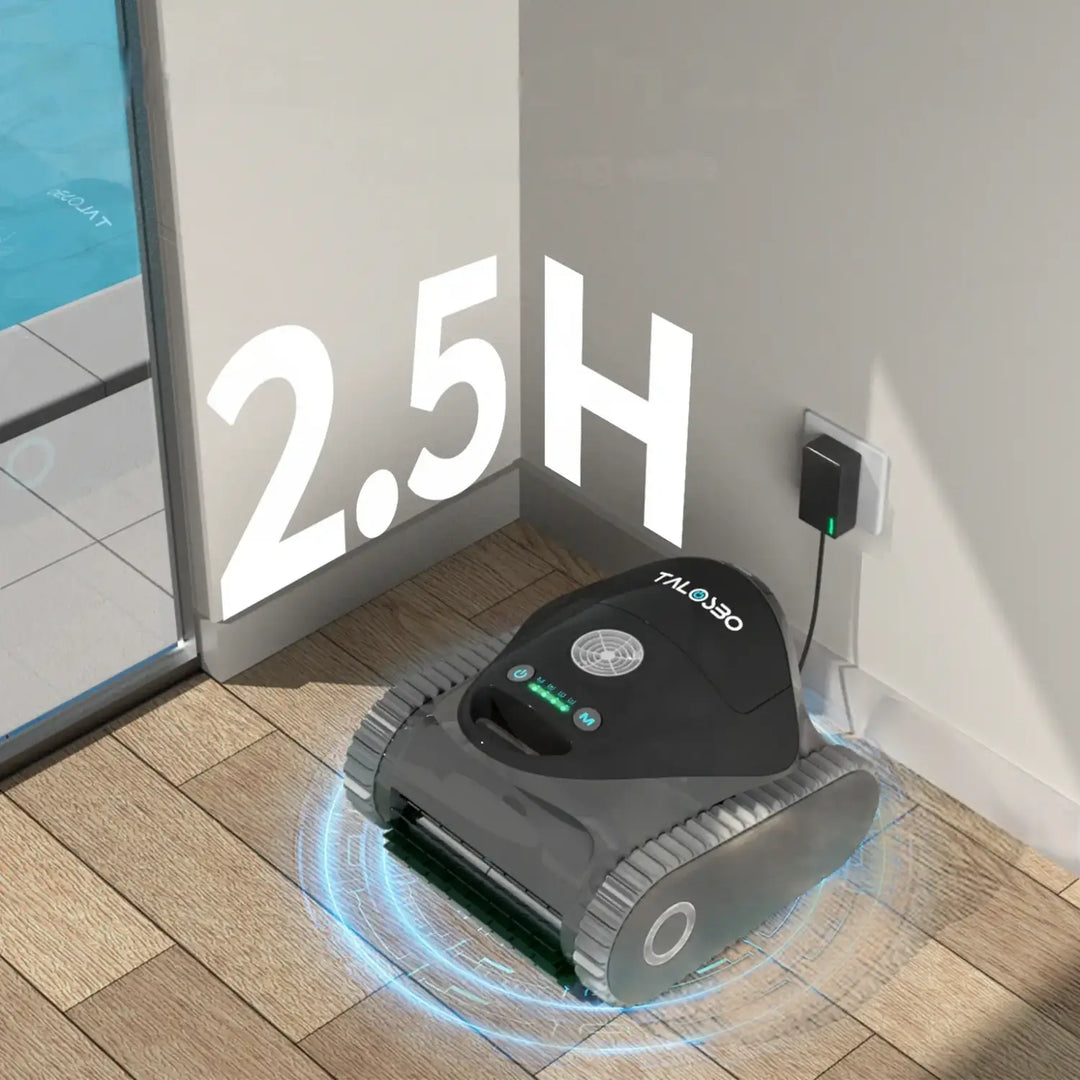 Talosbo C1 Cordless Robotic Pool Vacuum Cleaner-Gray Black