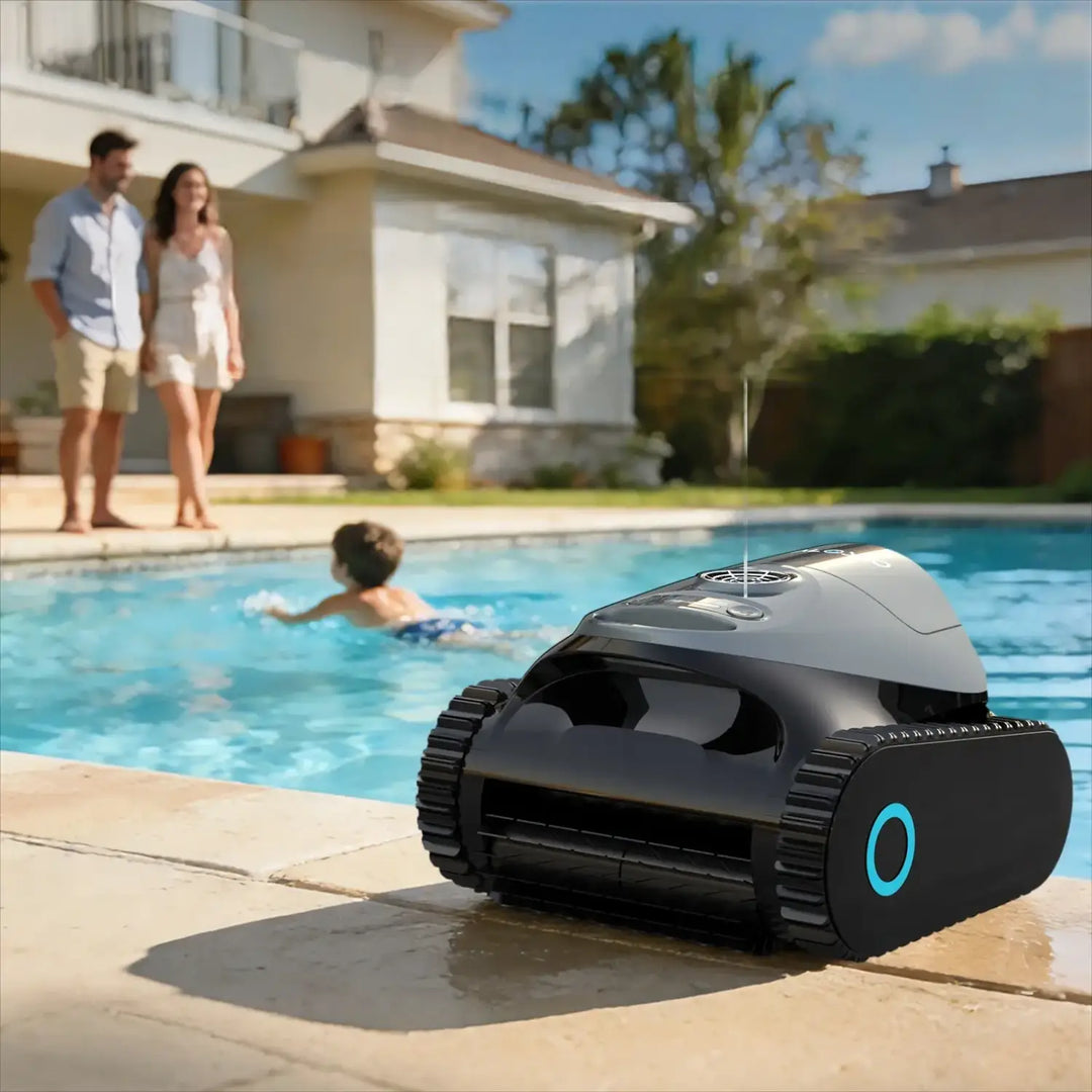 (2026 new)Talosbo C1 Cordless Robotic Pool Vacuum Cleaner with Wall &Waterline Cleaning, for Inground Pools Up to 1615 sq.ft, 180 Min,Dual Filtration, Smart Navigation, App Support