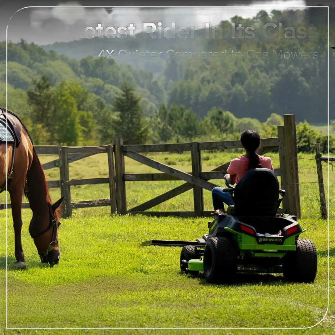 80V 42" CrossoverT Riding Lawn Tractor : (4) 6.0 Ah Batteries and 600-Watt Charger, CRT4282
