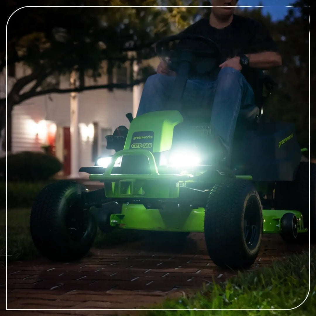 80V 42" CrossoverT Riding Lawn Tractor : (4) 6.0 Ah Batteries and 600-Watt Charger, CRT4282