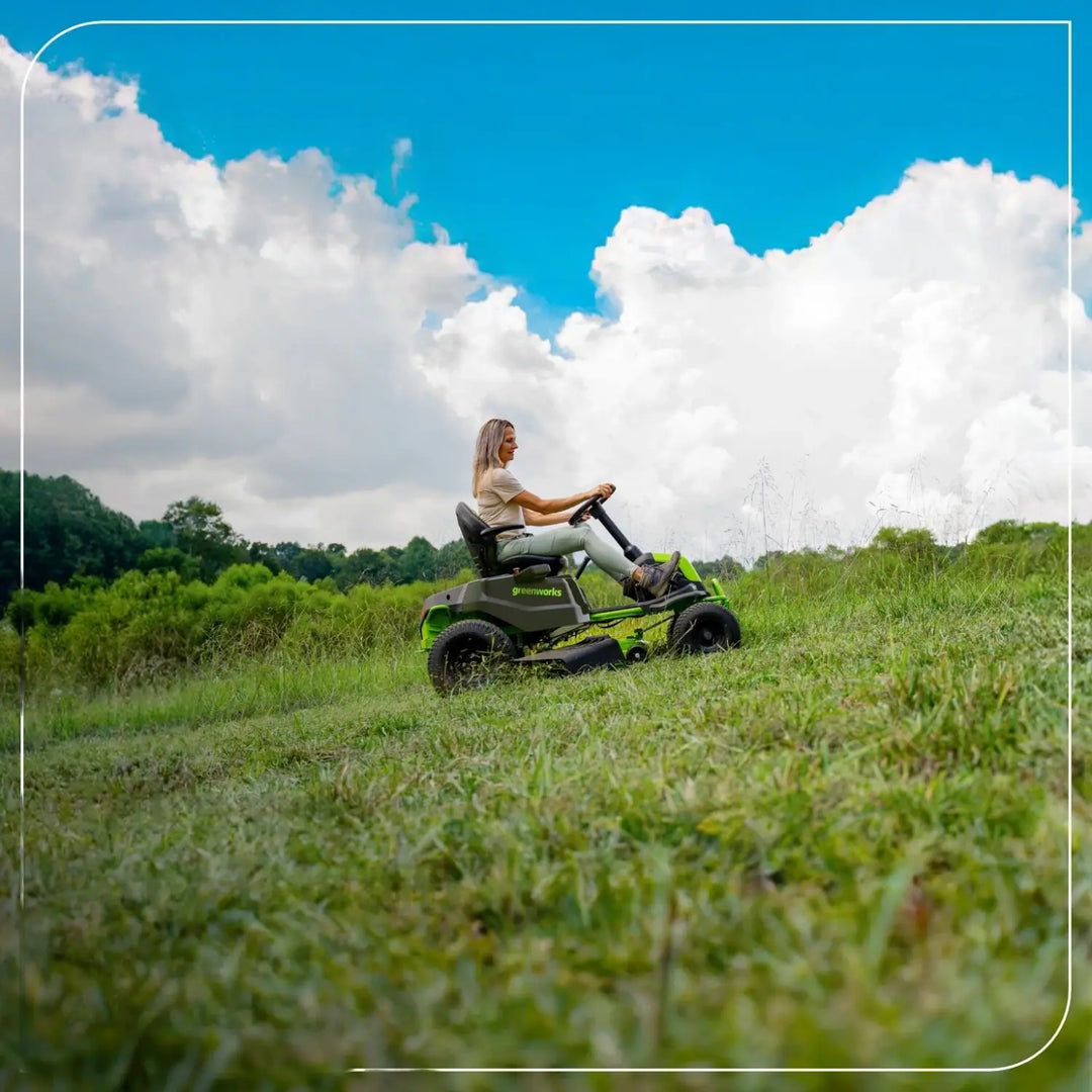 80V 42" CrossoverT Riding Lawn Tractor : (4) 6.0 Ah Batteries and 600-Watt Charger, CRT4282