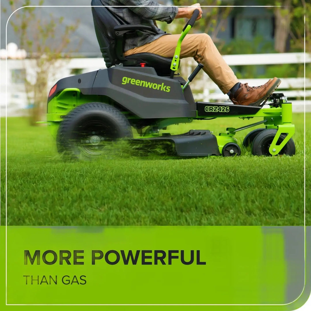 60V 42" Electric CrossoverZ Zero Turn Mower: (4) 8 Ah Batteries and 600W Wall Charger, CRZ4262