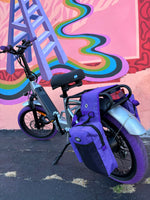 Load image into Gallery viewer, Custom Purple Rain 750 w Electric Folding eBike 20x3 Fat tire electric bike