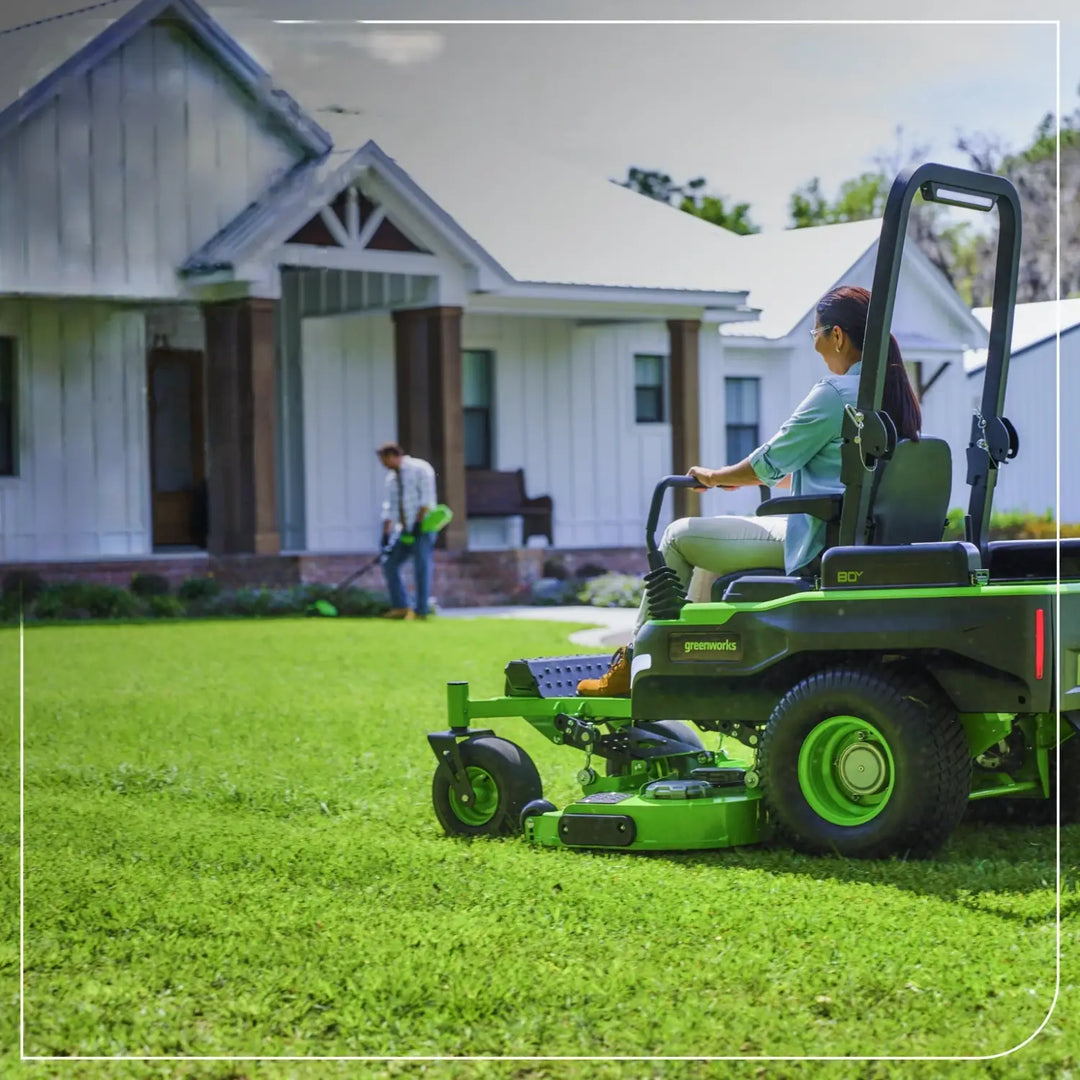 80V 54" MaximusZ Zero Turn Riding Mower: (2) 16.0 Ah and (4) 6.0 Ah Batteries and 1.5kW Charger, MZ5481