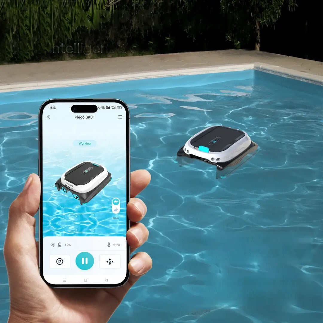 Talosbo Pleco SK01 Solar Powered Robotic Pool Skimmer Cleaner