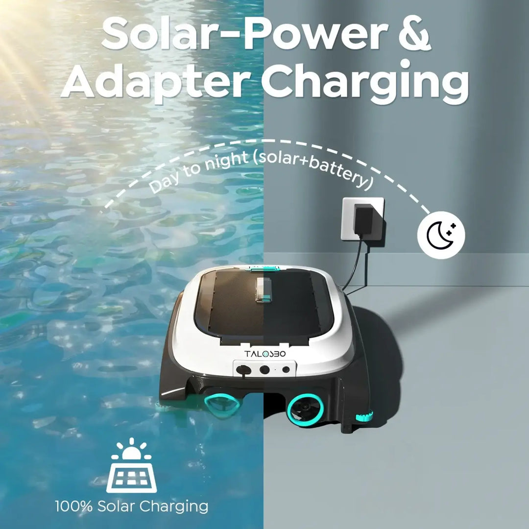 Talosbo Pleco SK01 Solar Powered Robotic Pool Skimmer Cleaner