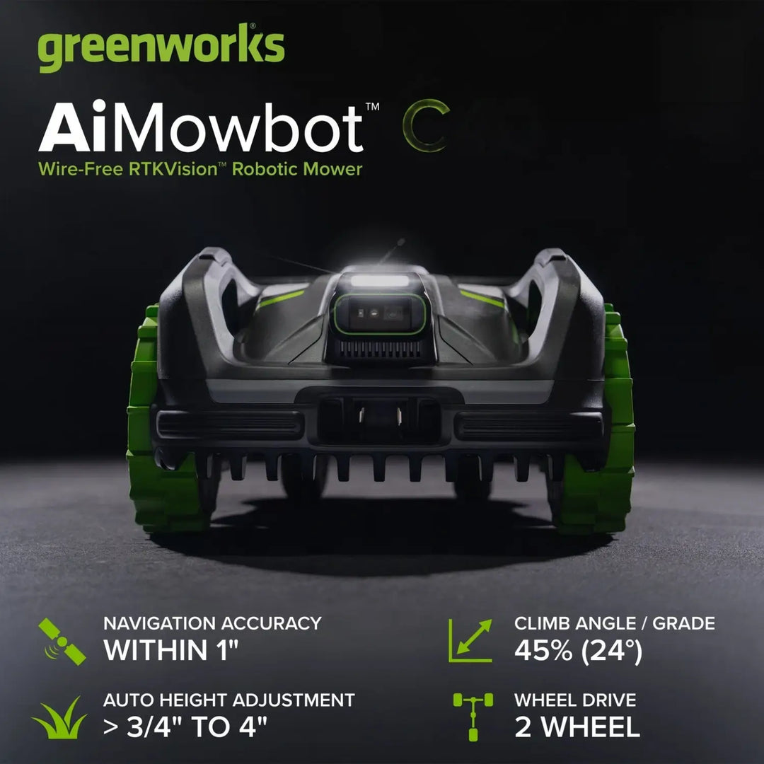 AiMowbot Wire-Free RTKVision Robotic Mower C40 | 1 Acre