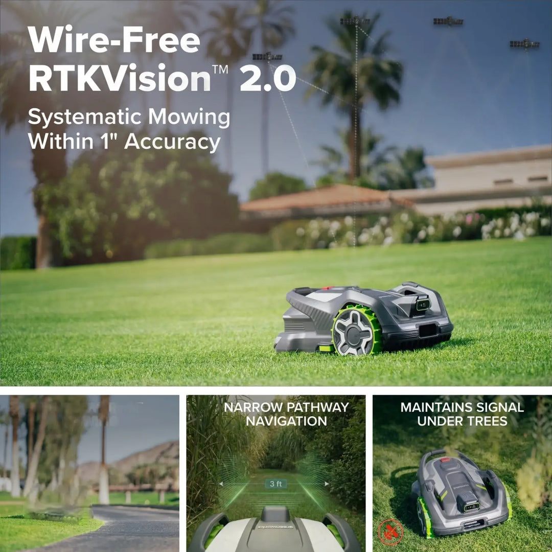 AiMowbot Wire-Free RTKVision Robotic Mower C40 | 1 Acre
