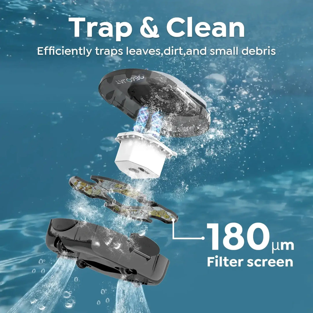 Talosbo S1 Pro Cordless Robotic Pool Cleaner for Above-Ground & In-Ground Pools Automatic Pool Vacuum 120 Min Runtime Up to 1076 sq. ft
