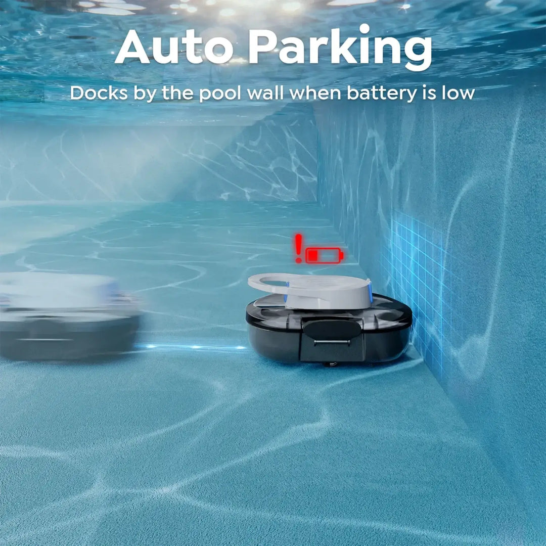 Talosbo S1PRO Cordless Robotic Pool Cleaner -Black White