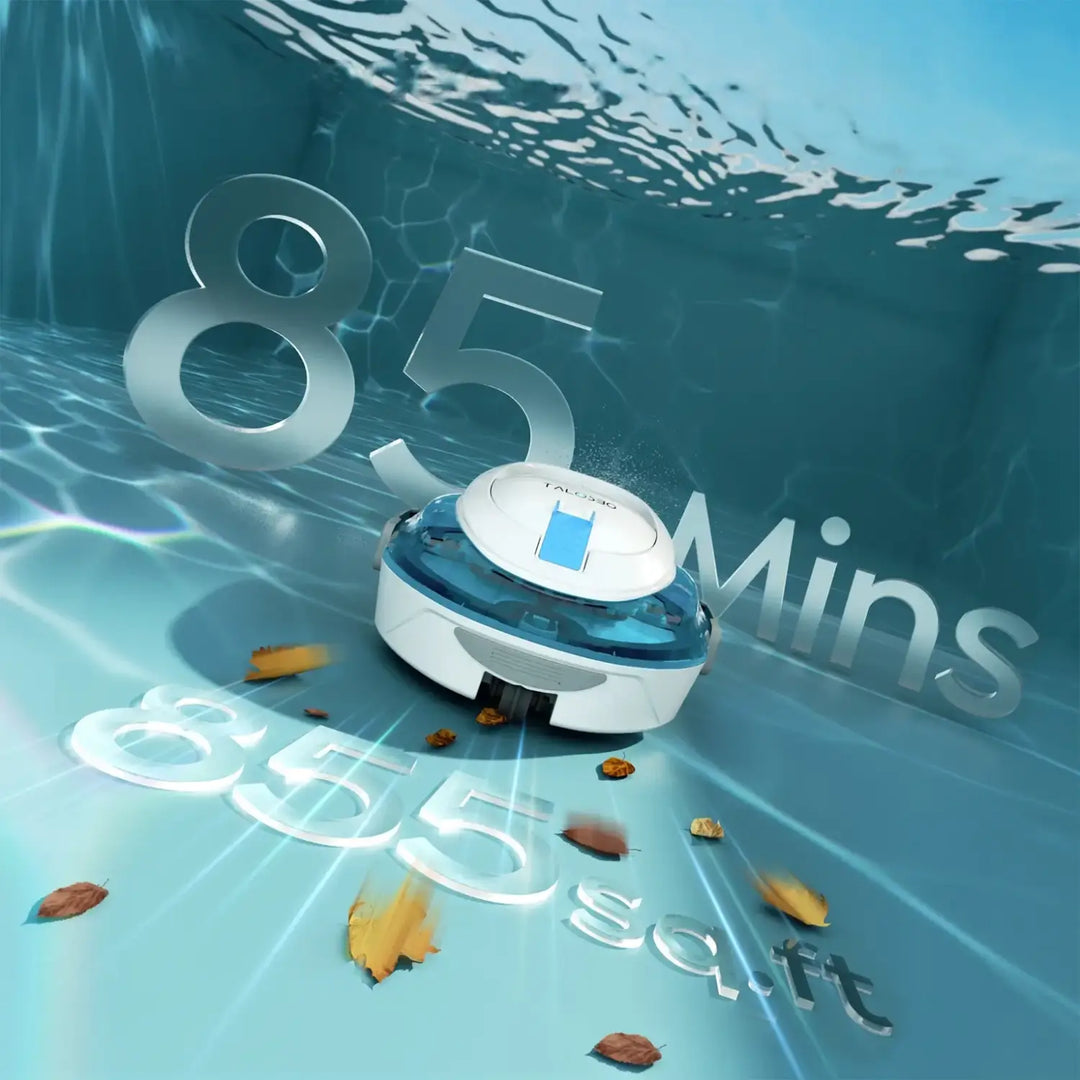 Talosbo S2 Cordless Robotic Pool Cleaner -Blue White