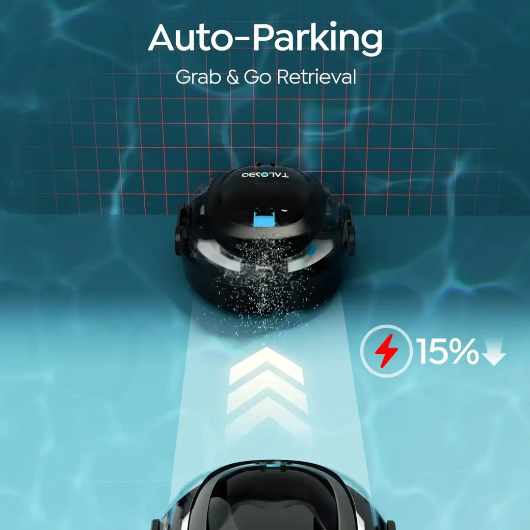 Talosbo S2 Cordless Robotic Pool Cleaner -Black