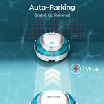 Load image into Gallery viewer, Talosbo S2 Automatic Cordless Robotic Pool Vacuum Cleaner with Dual Filters for Above-Ground &amp; Flat Inground Pools, 90 Min Runtime