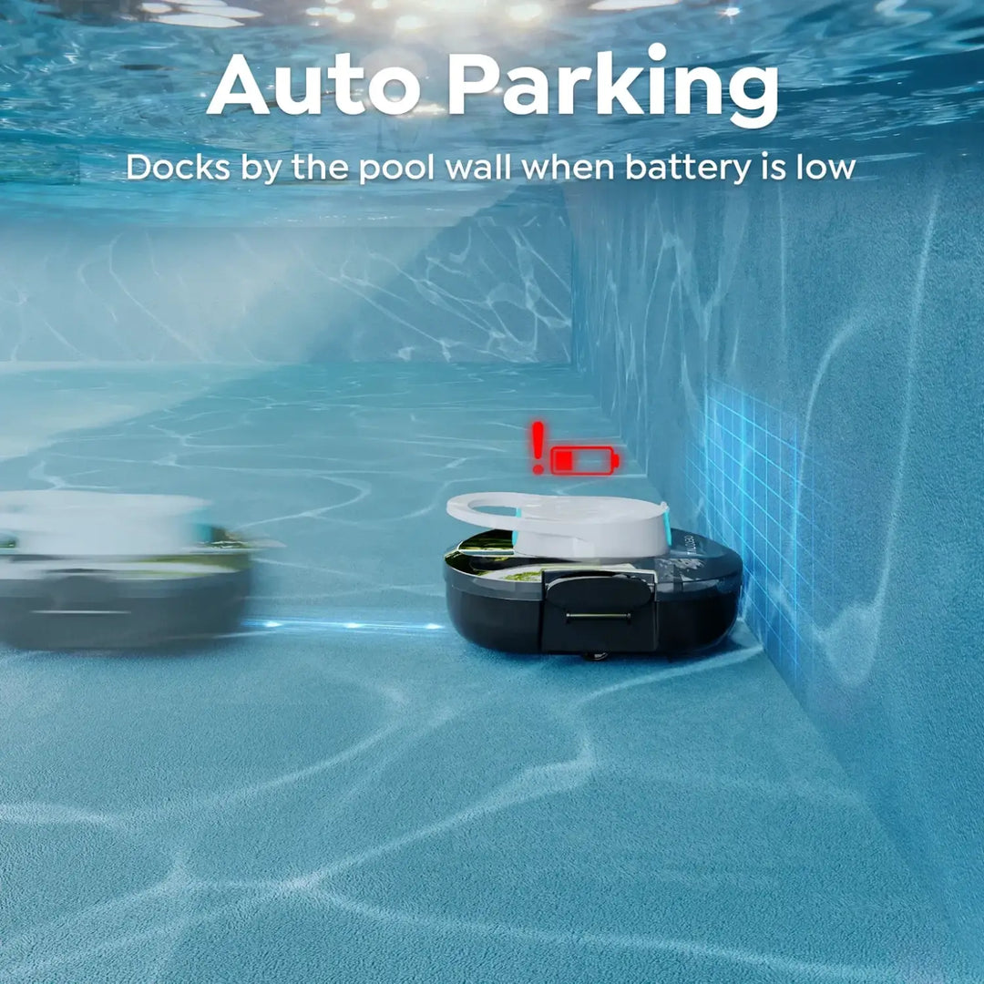 Talosbo S1 Pro Cordless Robotic Pool Cleaner-Black White