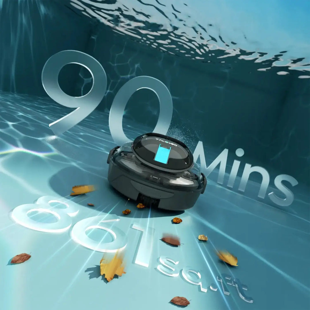 Talosbo S2 Cordless Robotic Pool Cleaner -Black Gray