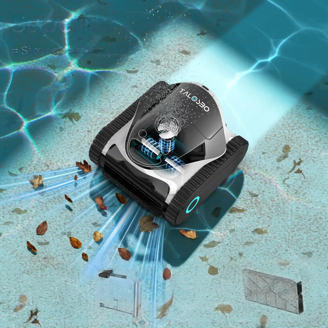 Talosbo C1 Cordless Robotic Pool Vacuum Cleaner Black White