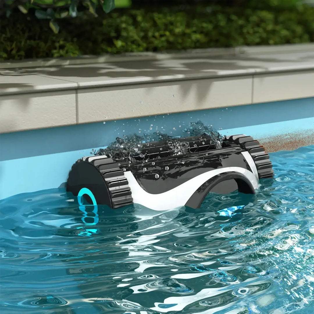 Talosbo C1 Cordless Robotic Pool Vacuum Cleaner Black White