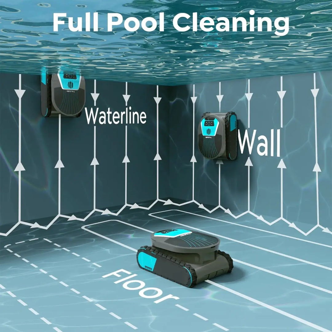 Talosbo Pleco Pro Cordless Robotic Pool Cleaner Gray