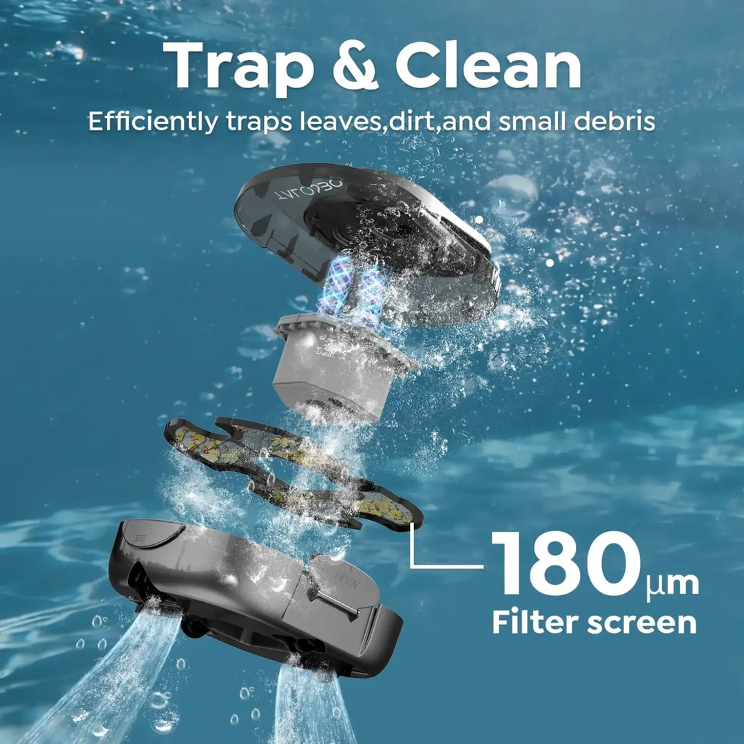 Talosbo S1 Pro Cordless Robotic Pool Cleaner Automatic Pool Vacuum for Above-Ground & In-Ground Pools ,120 Mins Runtime Up to 1076 sq. ft