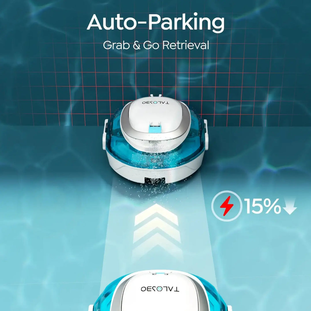 Talosbo S2 Cordless Robotic Pool Cleaner -Blue
