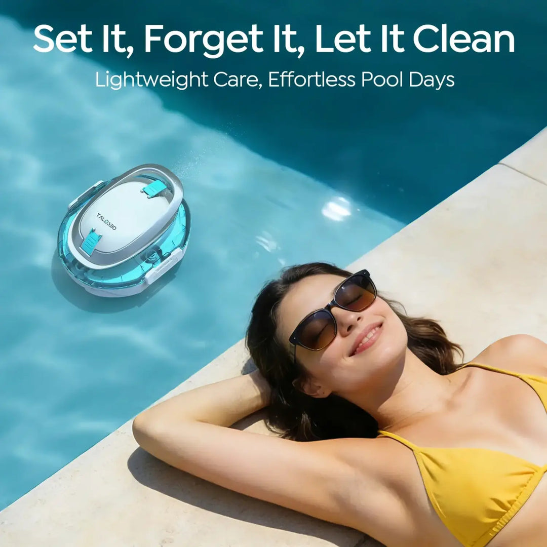 Talosbo S2 Cordless Robotic Pool Cleaner -Blue