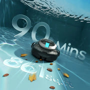 Talosbo S2 Cordless Robotic Pool Vacuum Automatic Pool Cleaner for Above-Ground & Flat Inground Pools, 80 Min Runtime Up to 861 Sq.ft,Dual Filters
