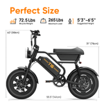 Load image into Gallery viewer, URLIFE T16 16*3.0 Inch Electric Bike