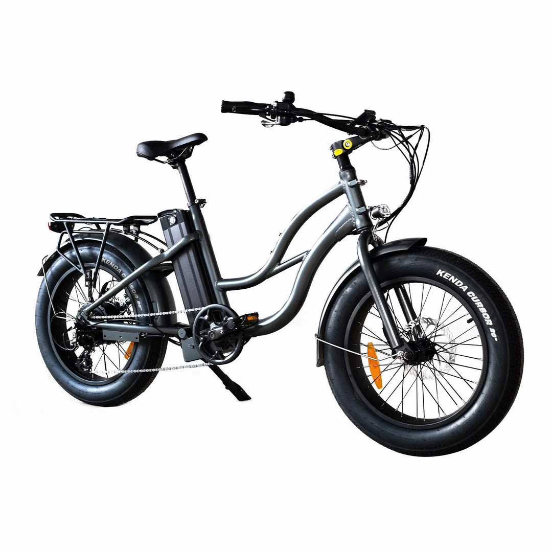 Coastal Cruiser 52v 20 Thru 750W Step Thru Ebike 20x4 Fat Tire Mini Electric Beach Cruiser