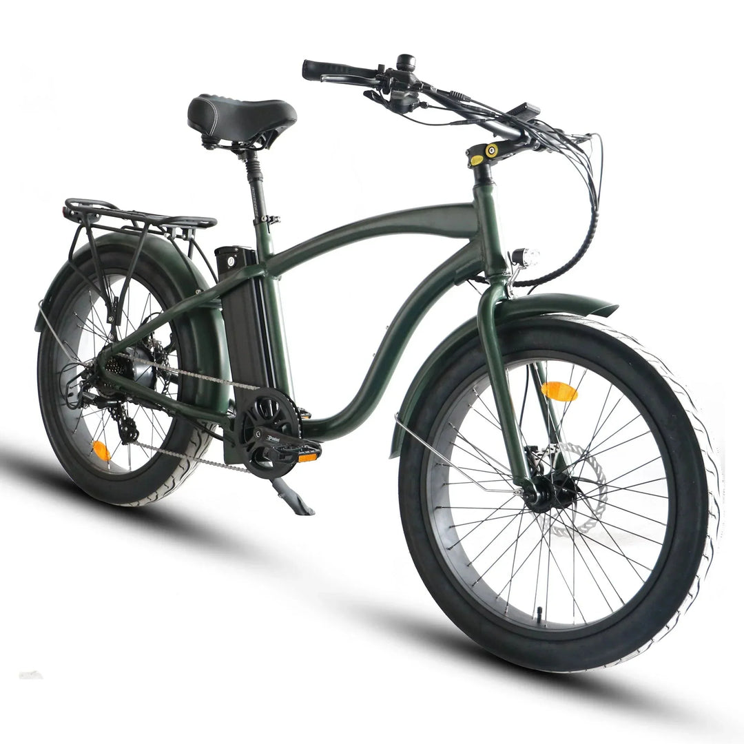Coastal Cruiser 52v 24 Over 750W Step Over Ebike 24x3 Fat Tire Fat Tire Cruiser