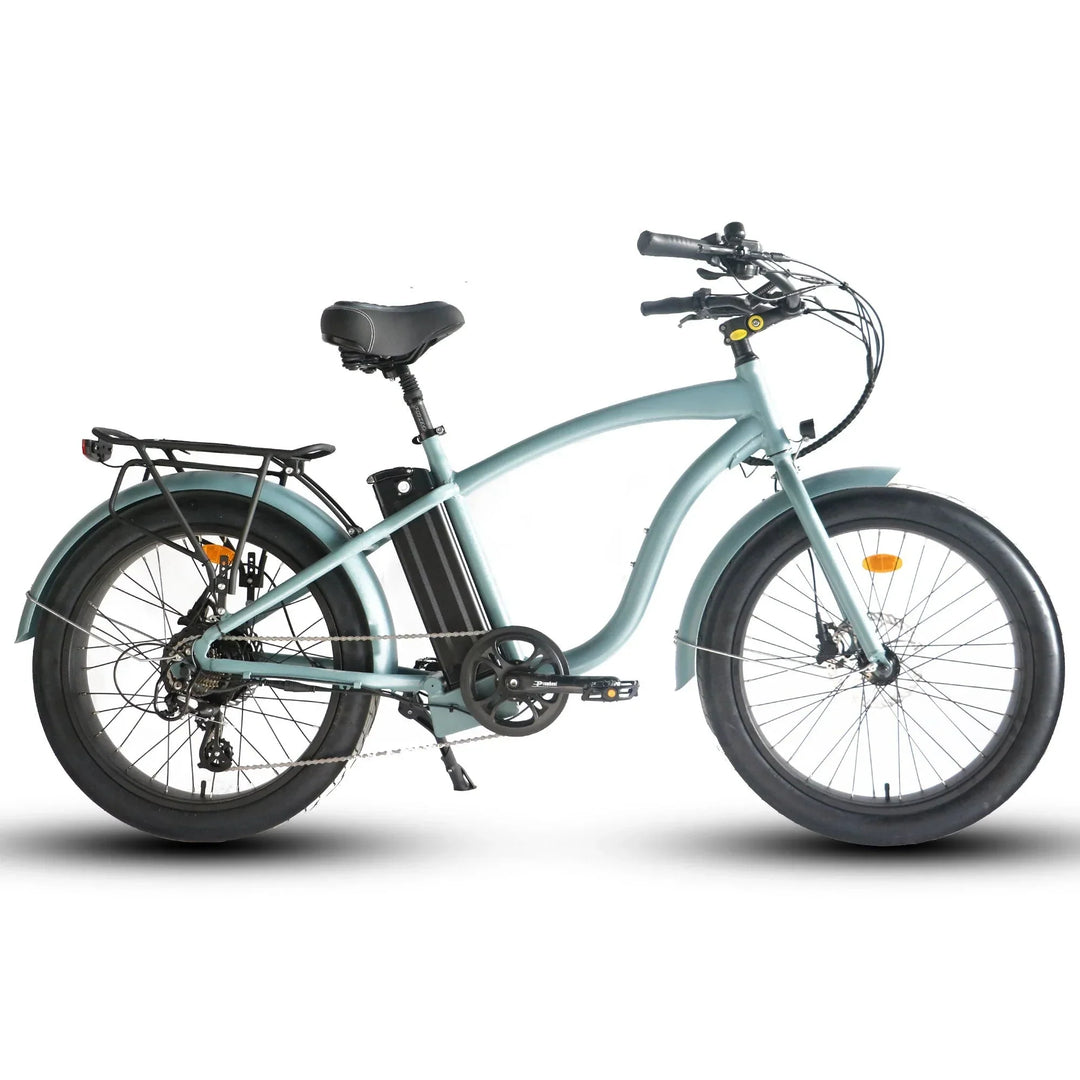Coastal Cruiser 52v 24 Over 750W Step Over Ebike 24x3 Fat Tire Fat Tire Cruiser