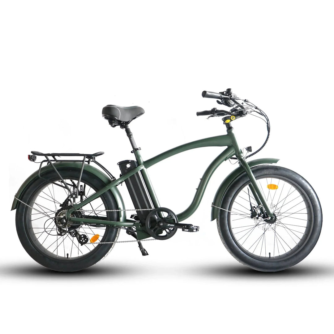 Coastal Cruiser 52v 24 Over 750W Step Over Ebike 24x3 Fat Tire Fat Tire Cruiser