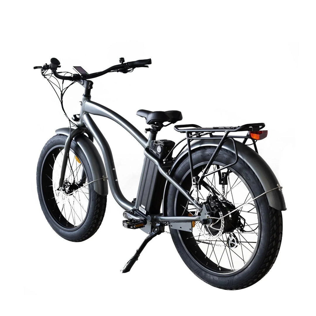 Coastal Cruiser 52v 24 Over 750W Step Over Ebike 24x3 Fat Tire Fat Tire Cruiser