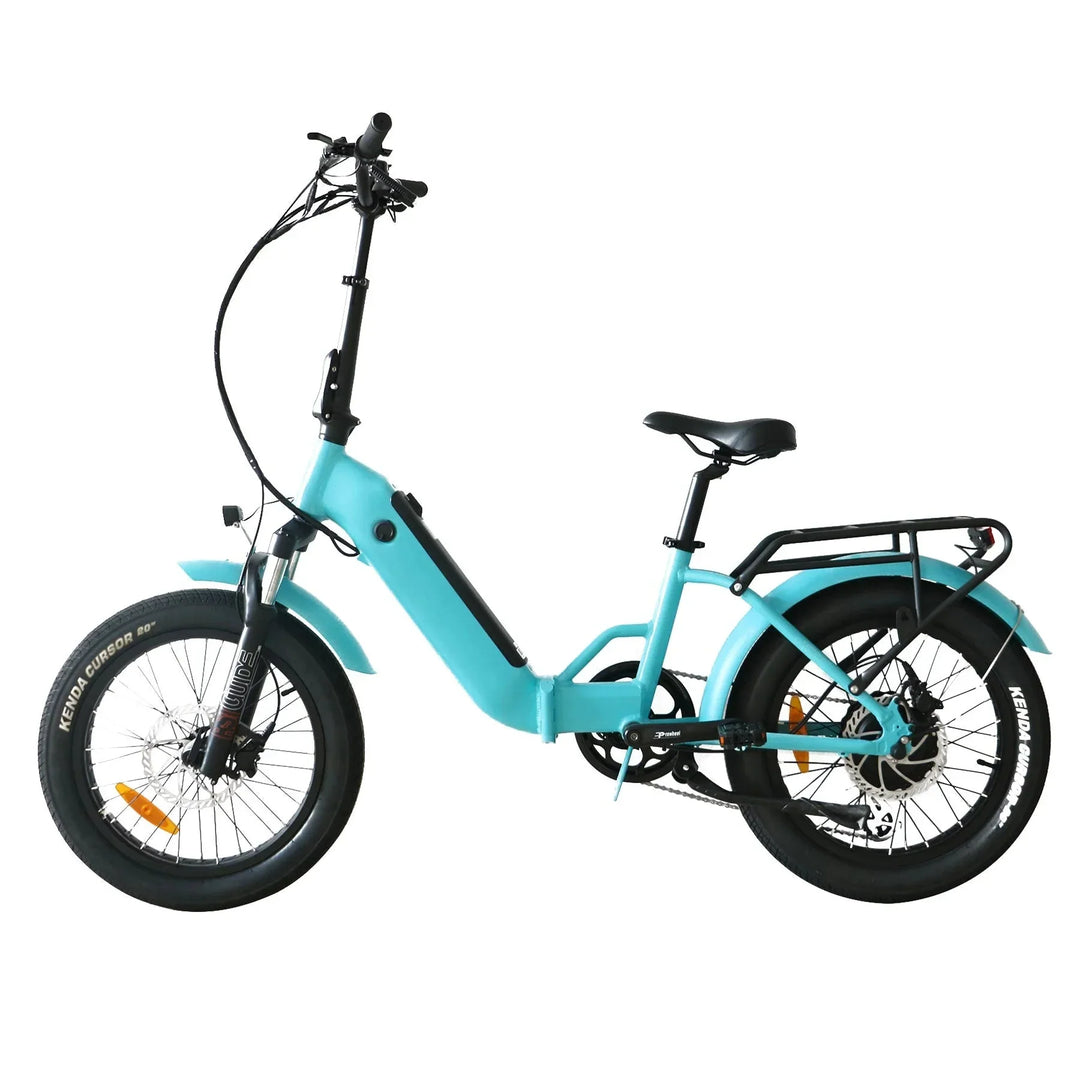 Coastal Cruiser CC Folding 750w Step Thru Ebike 20x3 Fat Tire Folding Electric Bike