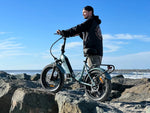 Load image into Gallery viewer, Coastal Cruiser CC Folding 750w Step Thru Ebike 20x3 Fat Tire Folding Electric Bike
