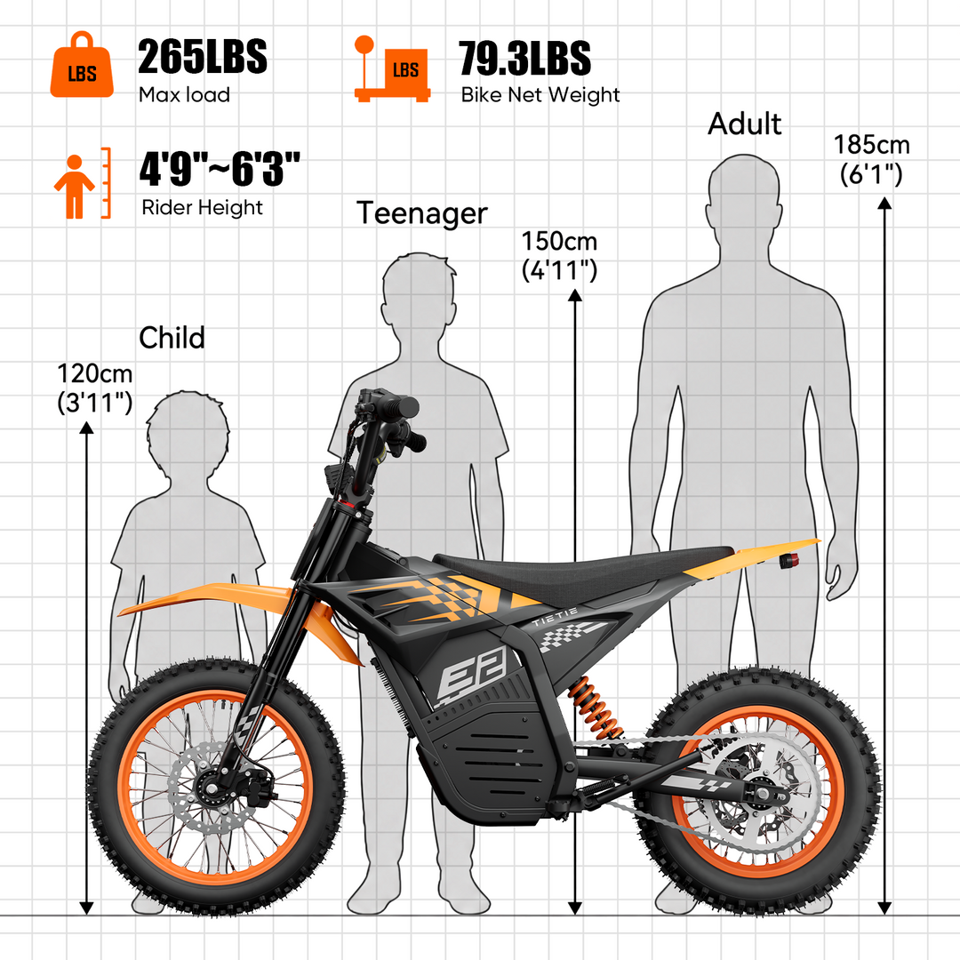 E2 Electric Dirt Bike For Teens & Adults