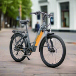Load image into Gallery viewer, EUNORAU Meta275 500w Step Thru eBike 27.5x2.6 Road Electric Beach Cruiser eBike