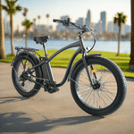 Load image into Gallery viewer, Fat Tire Step Over 26x4 - 52v Beach Cruiser Electric Bike